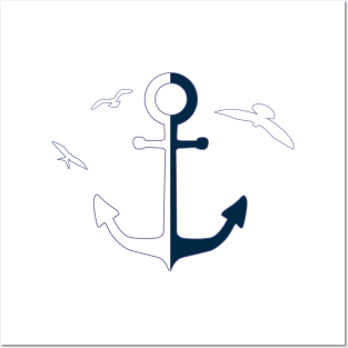 maritime anchor Posters and Art